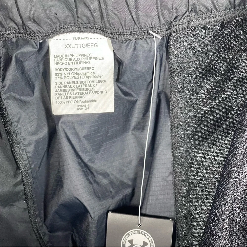 Under Armour Mens Pants XXL Black Elastic Waist Lightweight Pockets - Picture 13 of 13